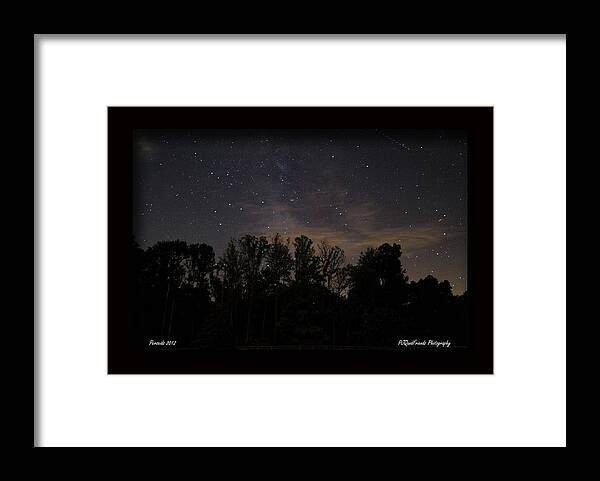 Perseid Meteor Shower Framed Print featuring the photograph Perseid Meteor in Milky Way by PJQandFriends Photography