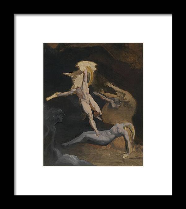 Perseus Framed Print featuring the painting Perseus Slaying the Medusa by Henry Fuseli