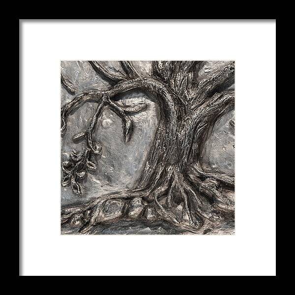 Perseverance Framed Print featuring the sculpture Close-up image of Perseverance by Sheila Johns