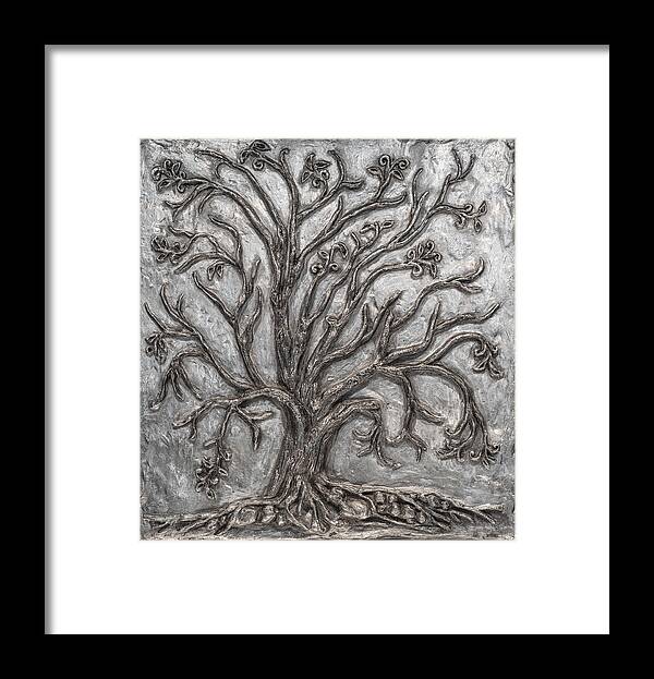 Metal Framed Print featuring the sculpture Perseverance by Sheila Johns