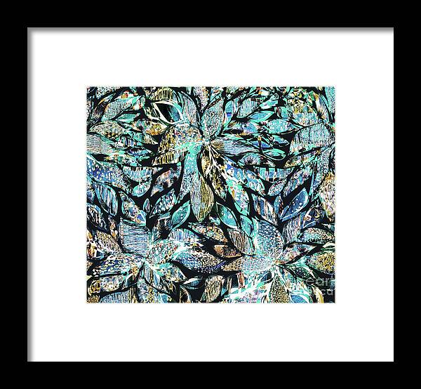Flowers Framed Print featuring the digital art Petales - 3f8bsp33 by Variance Collections