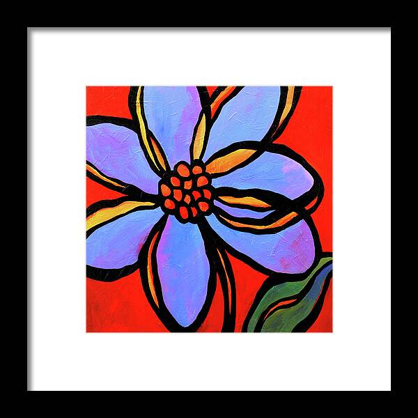 Flowers Framed Print featuring the painting Petals by Mike Daneshi