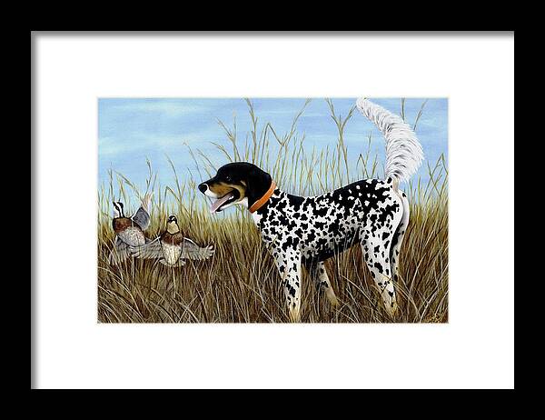 Landscape Framed Print featuring the painting Pete by Deborah Collier