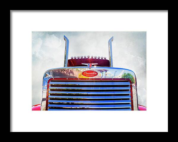 Working Truck Framed Print featuring the photograph Peterbilt Lowridin Edition by Theresa Tahara
