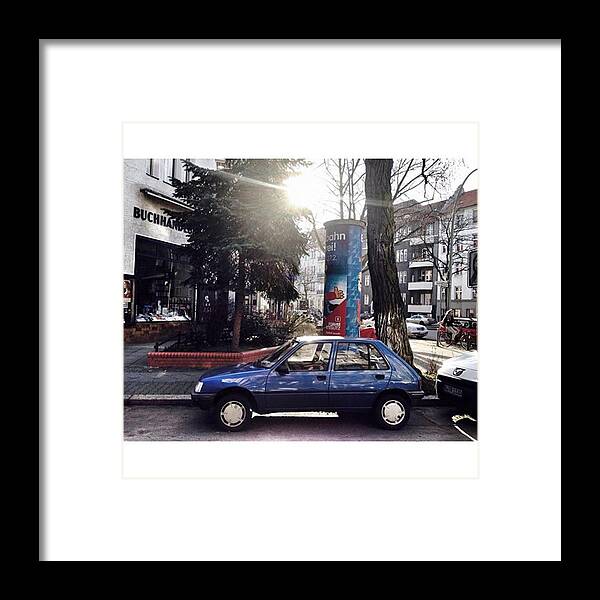 Vintage Framed Print featuring the photograph Peugeot 205

#berlin #friedenau by Berlinspotting BrlnSpttng