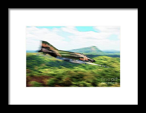 F-4 Framed Print featuring the digital art Phantom Cometh by Airpower Art