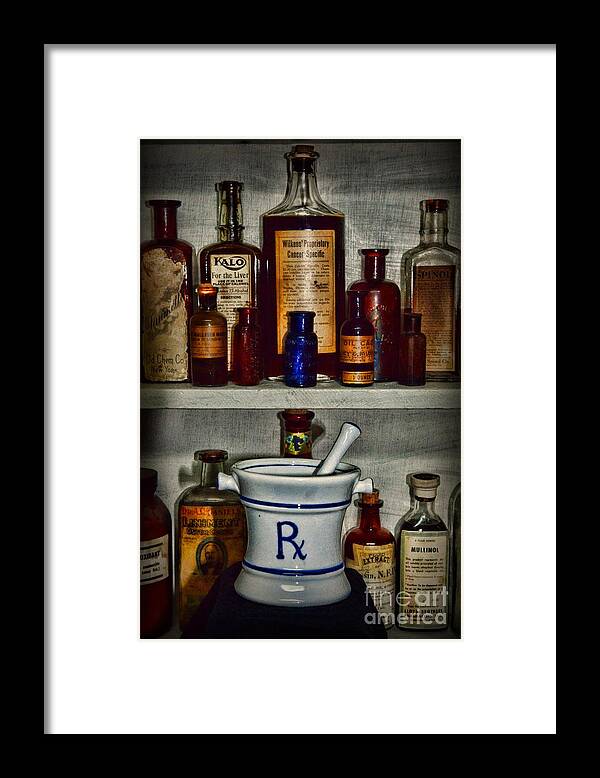 Paul Ward Framed Print featuring the photograph Pharmacy - Stocked Shelves by Paul Ward