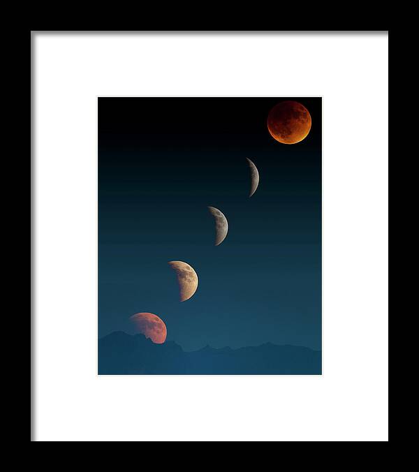 Moon Framed Print featuring the photograph Phases by Jay Beckman