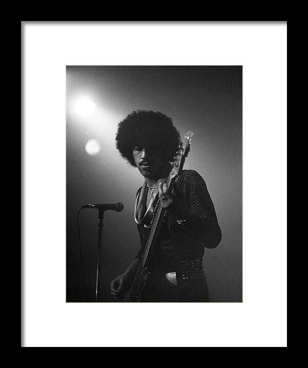 Phil Lynott Framed Print featuring the photograph Phil Lynott by Sue Arber