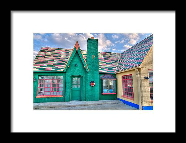 Gas Station Framed Print featuring the photograph Phillips 66 by Steve Stuller