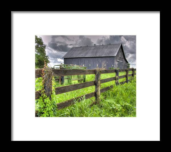 Landscape Framed Print featuring the photograph Phillip's Barn #4 by Sam Davis Johnson