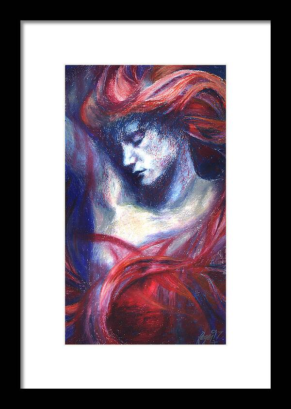 Goddess Framed Print featuring the painting Phoenix Fire by Ragen Mendenhall