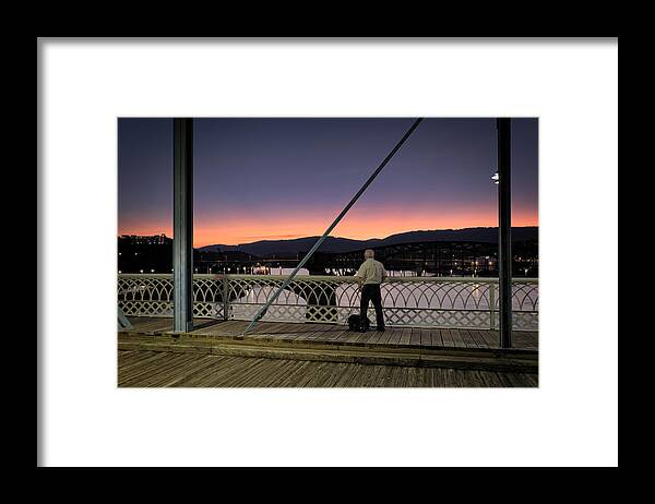 Photographer Framed Print featuring the photograph Photographing the sunset by George Taylor