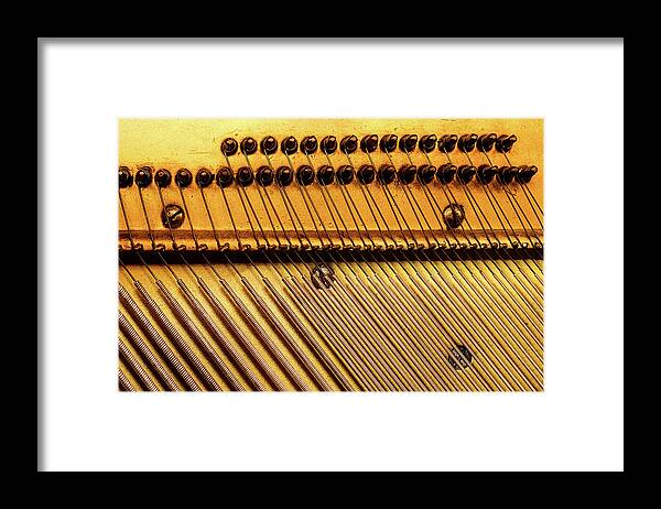 Abstract Framed Print featuring the photograph Piano 8 by Rebecca Cozart