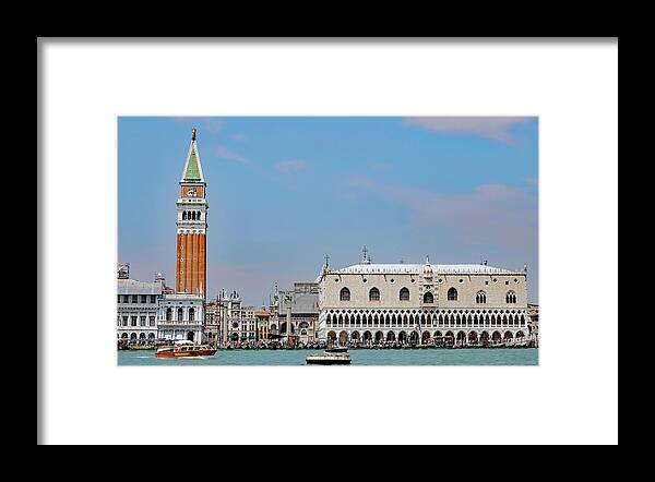 Campanile Framed Print featuring the photograph Piazza San Marco In Venice, Italy by Rick Rosenshein