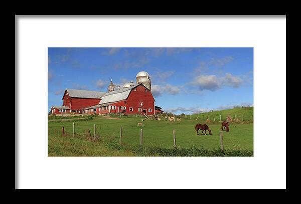 Barn Framed Print featuring the photograph Picture Perfect Day by Lori Deiter