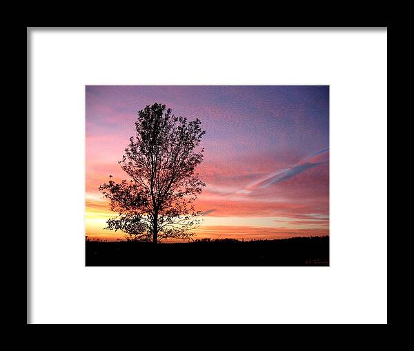 Spectacular Picture Perfect Sunset In Ontario Framed Print featuring the photograph Picture Perfect Sunset 6014 by Maciek Froncisz
