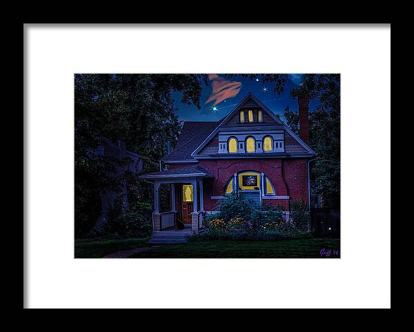 Victorian Home Framed Print featuring the digital art Picutre Window by J Griff Griffin