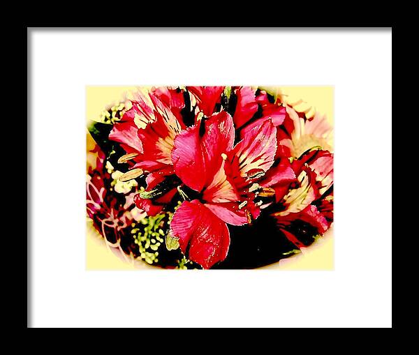 Red Framed Print featuring the photograph Piece of My Heart          by Elizabeth Tillar