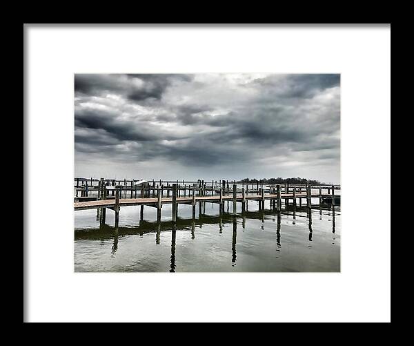 Pier Framed Print featuring the photograph Pier Pressure by Chris Montcalmo