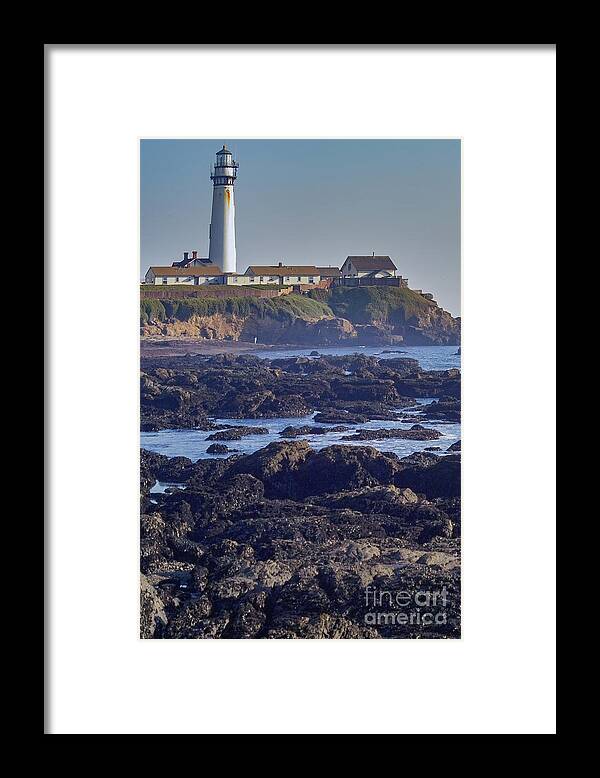 Pigeon Point Framed Print featuring the photograph Pigeon Point Lighthouse Portrait California by Kimberly Blom-Roemer