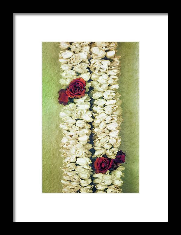 Floral Framed Print featuring the photograph Pikake Lei by Jade Moon