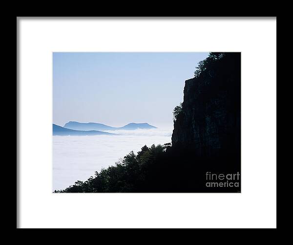 Nature Framed Print featuring the photograph Pilot and Sauertown and Hanging Rock Mountains by John Harmon