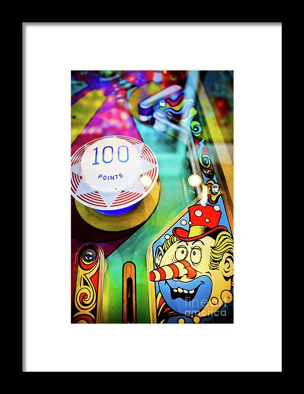 Pinball Art Framed Print featuring the photograph Pinball Art - Clown by Colleen Kammerer