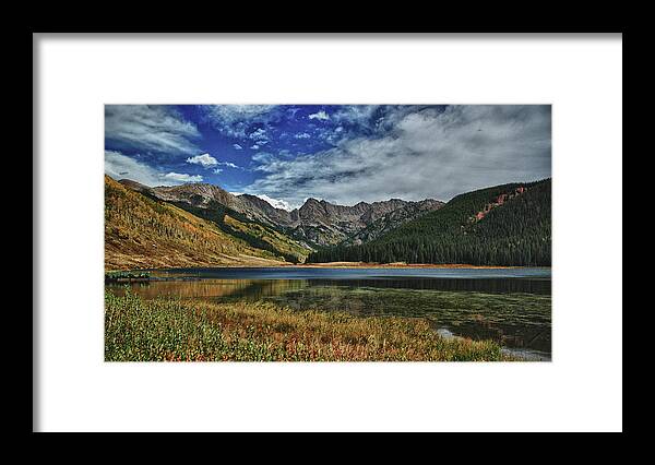 Vail Framed Print featuring the photograph Piney Lake Early Fall by Paul Beckelheimer