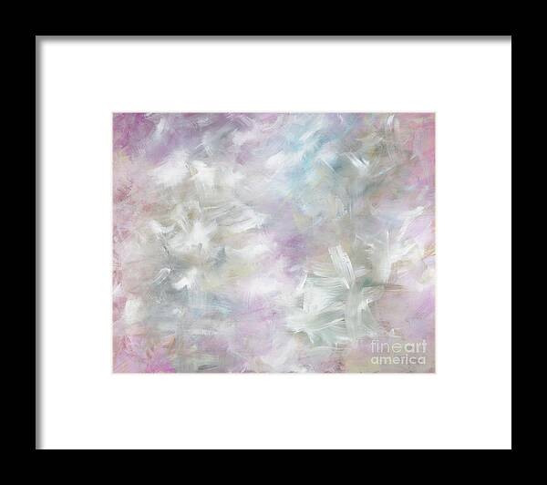 Pink Framed Print featuring the painting Pink Cloud by Nadine Rippelmeyer