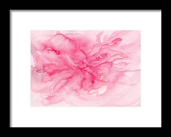 Pink Petals Framed Print featuring the painting Pink Flower by Kathleen Wong