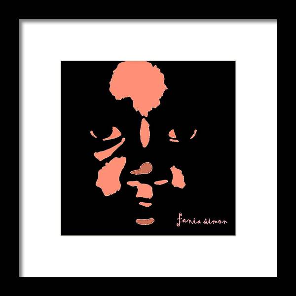 Fania Simon Framed Print featuring the painting Pink For a Cure by Fania Simon