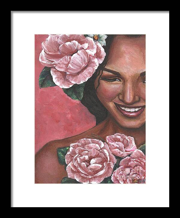 Pink Framed Print featuring the painting Pink Passion by Alga Washington