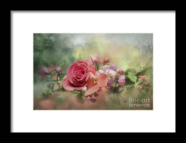 Pink Rose Framed Print featuring the photograph Pink Rose for Mom by Janette Boyd