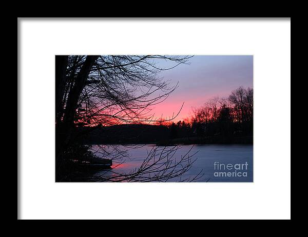 Cloud Framed Print featuring the photograph Pink Sky at Night by Jason Nicholas