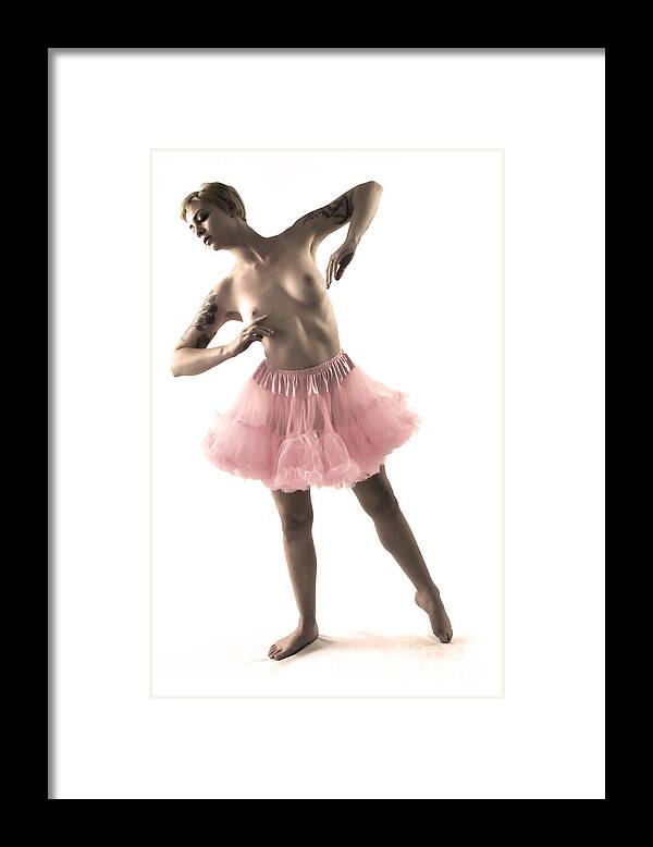 Artistic Photographs Framed Print featuring the photograph Pink tutu by Robert WK Clark