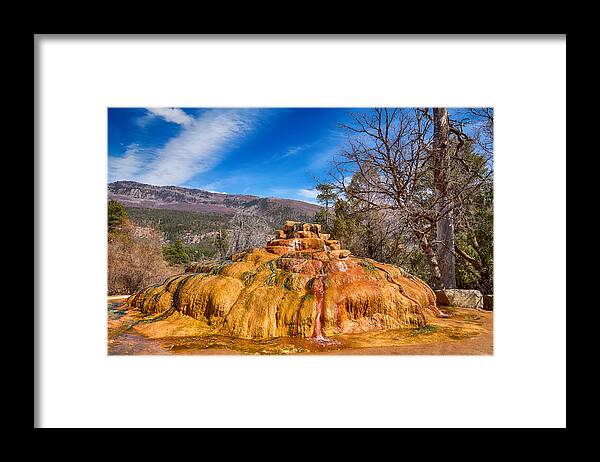 Pinkerton Hot Spring Framed Print featuring the photograph Pinkerton Hot Spring Formation by James BO Insogna