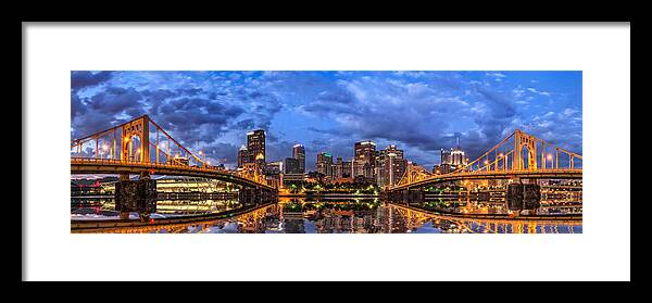 Pittsburgh Framed Print featuring the photograph Pittsburgh North Shore by Matt Hammerstein