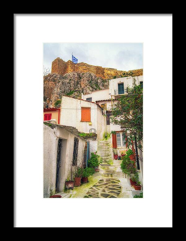Alleyway Framed Print featuring the photograph Plaka by James Billings
