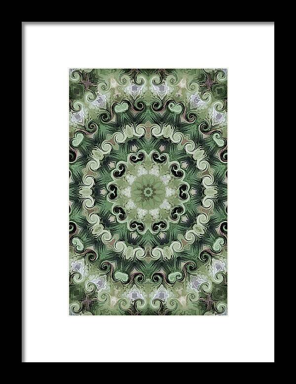 Mandala Art Framed Print featuring the painting Planting by Jeelan Clark