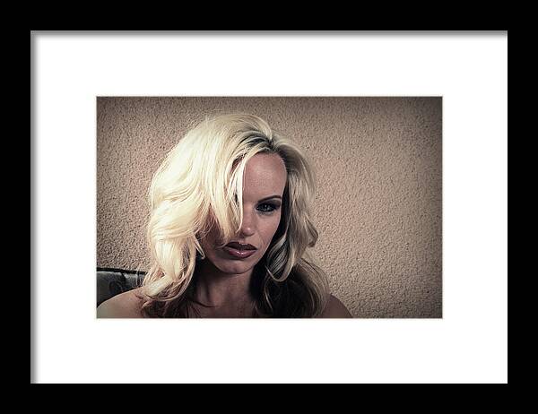 Blonde Framed Print featuring the photograph Platinum by Charles Benavidez