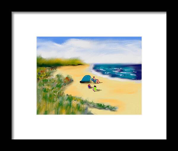 Ipad Painting Framed Print featuring the painting Play Time by Frank Bright