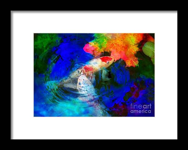 Autumn Ponds Framed Print featuring the photograph Playing with autumn by Gina Signore