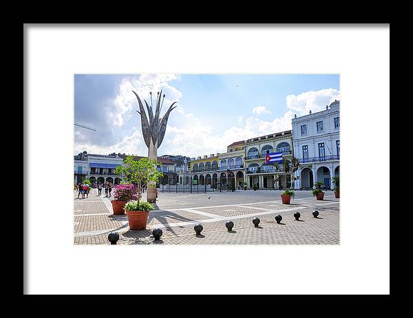 Caribbean Framed Print featuring the photograph Plaza Vieja by Joel Thai