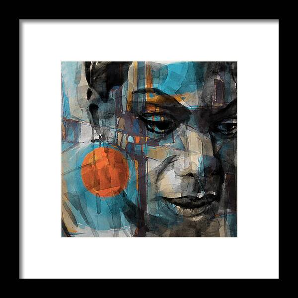 Nina Simone Framed Print featuring the mixed media Please Don't Let Me Be Misunderstood by Paul Lovering