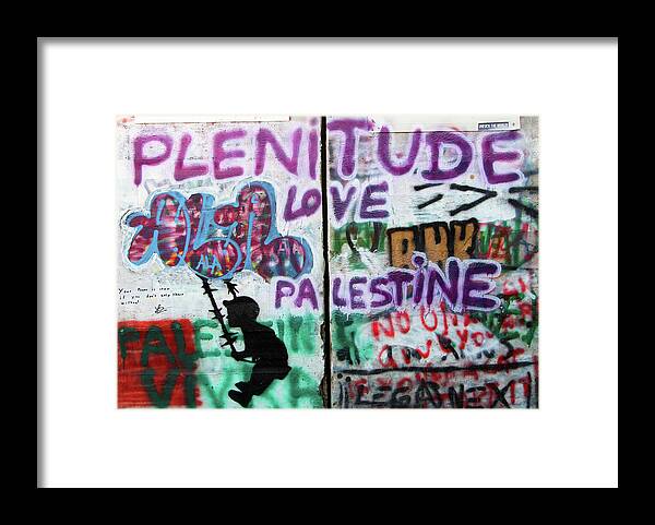 Plenitude Framed Print featuring the photograph Plenitude Love Palestine by Munir Alawi