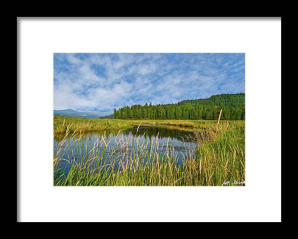 Beauty In Nature Framed Print featuring the photograph Plummer Creek Marsh by Jeff Goulden