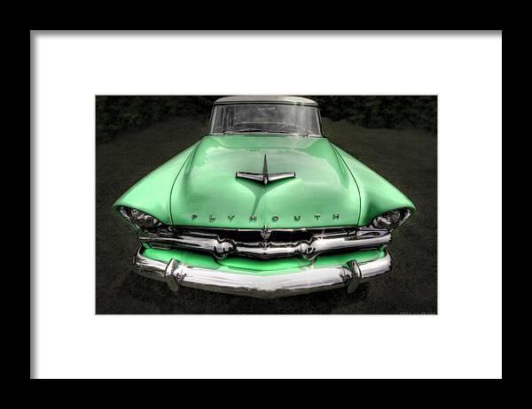 Transportation Framed Print featuring the photograph Plymouth by Jerry Golab