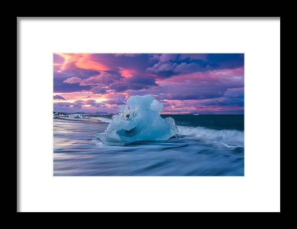 Iceland Framed Print featuring the photograph Poets Fire by Dustin LeFevre