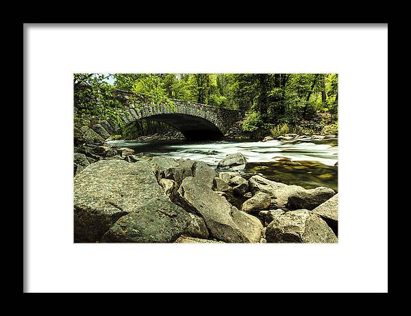 Pohono Bridge Framed Print featuring the photograph Pohono Bridge Yosemite by Ben Graham